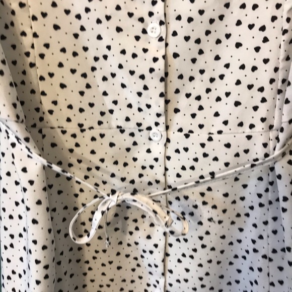 Confetti Heart Print Self Tie Dress- NEVER WORN - Picture 4 of 4